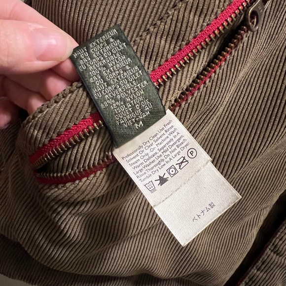 Reversible red and brown corduroy vest - Picture 4 of 5